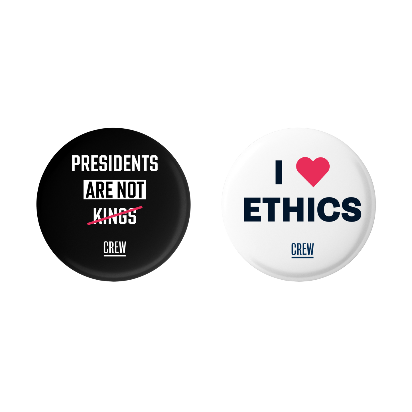 Presidents Are Not Kings Button Pack