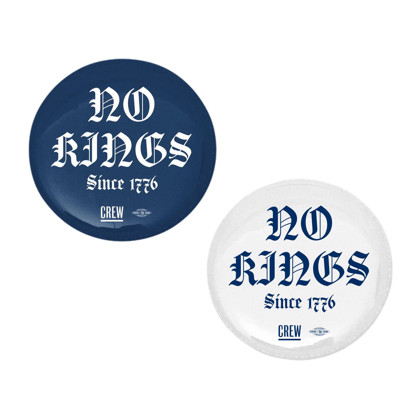No Kings Since 1776 Button Pack