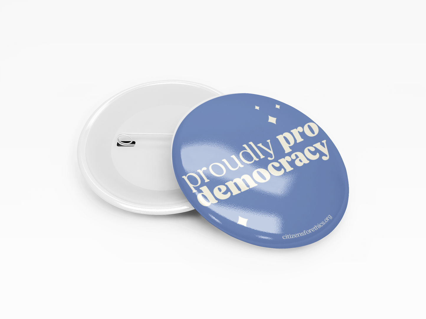 Proudly Pro Democracy 2-Button Pack