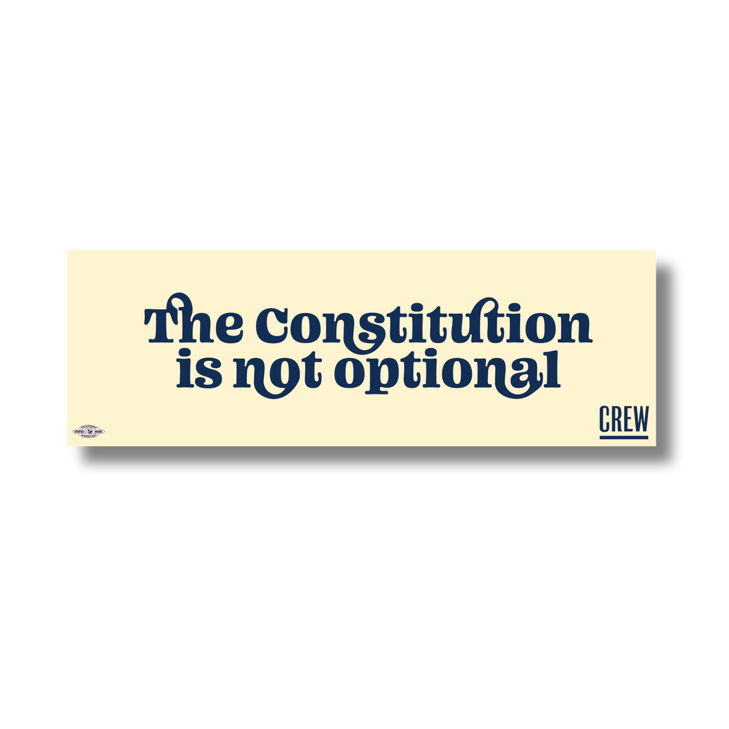 Constitution is Not Optional Bumper Magnet