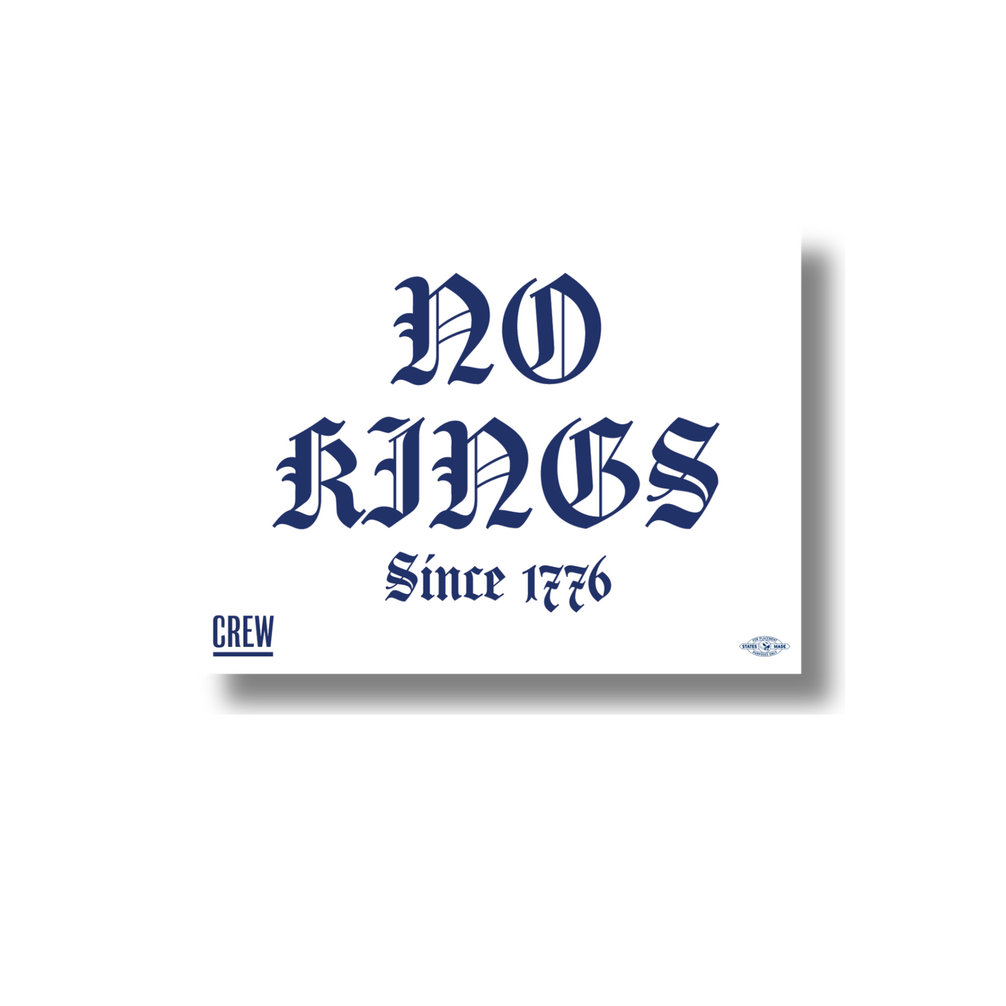 No Kings Since 1776 Sticker