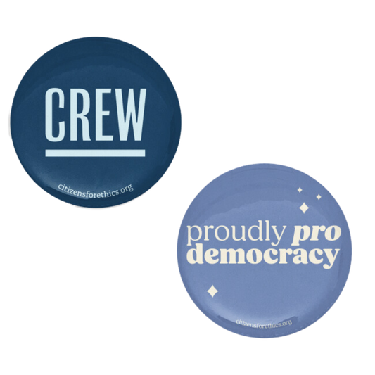 Proudly Pro Democracy 2-Button Pack